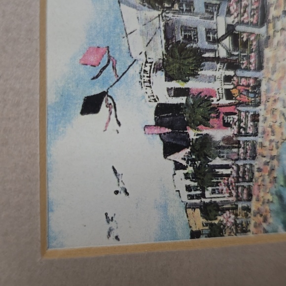 Vintage Signed Sunday Afternoon On The Battery By Bonnie Holden - Picture 4 of 16
